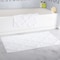 Hastings Home Hastings Home 100 Percent Cotton 2 Piece Trellis Bathroom Mat Set - White 609591BKJ - alternate 1